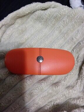 Morgenthal Frederics Orange Eyewear Case - Slim Protective Sunglass Holder